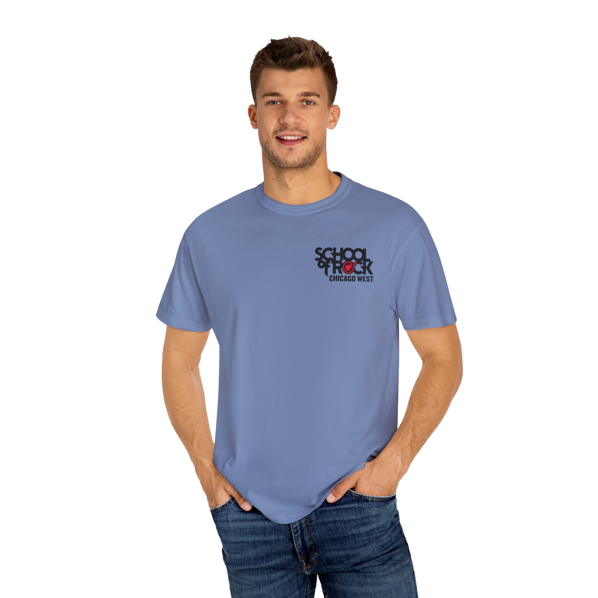 School of Rock Chicago West Comfort Colors Garment Dyed T-shirt