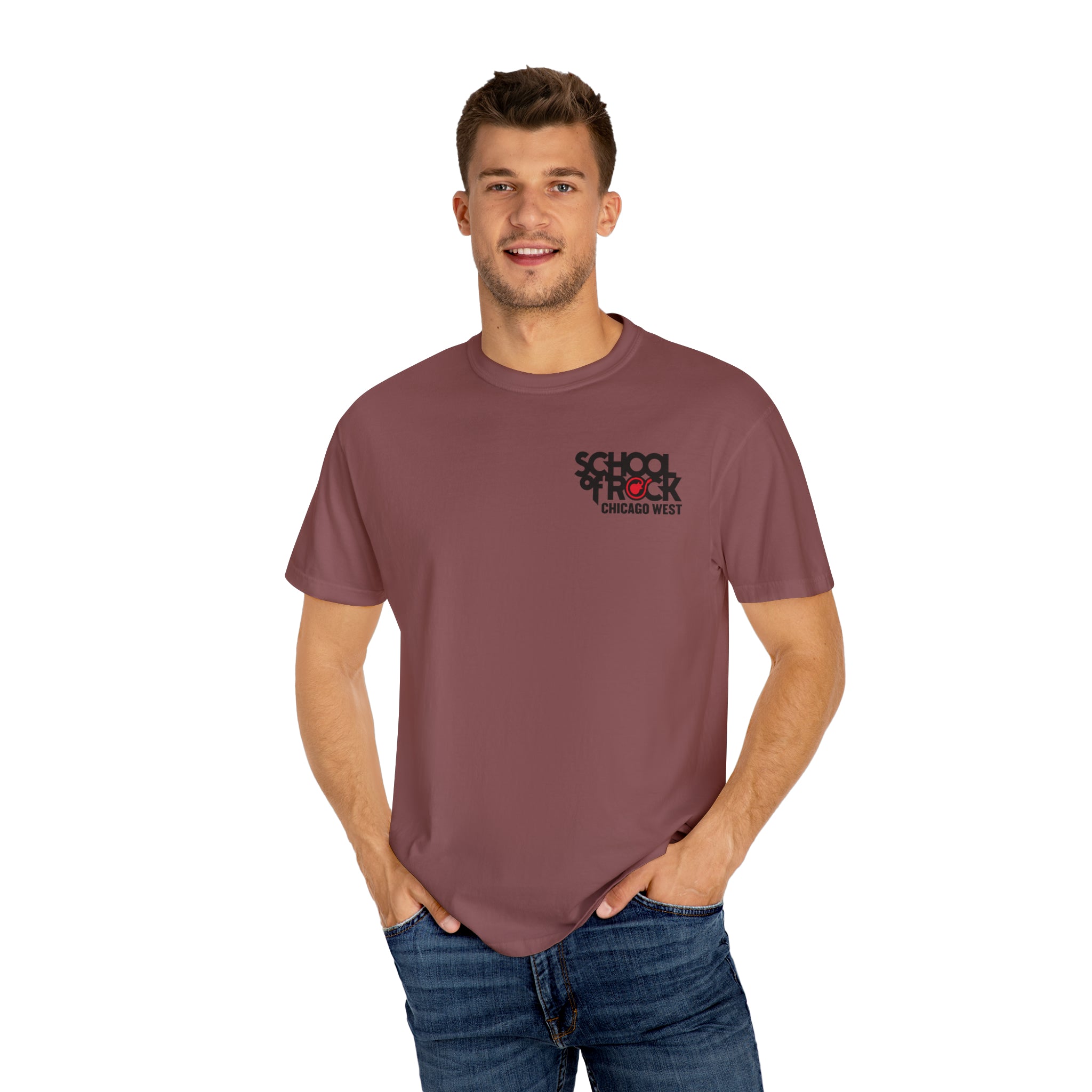 School of Rock Chicago West Comfort Colors Garment Dyed T-shirt