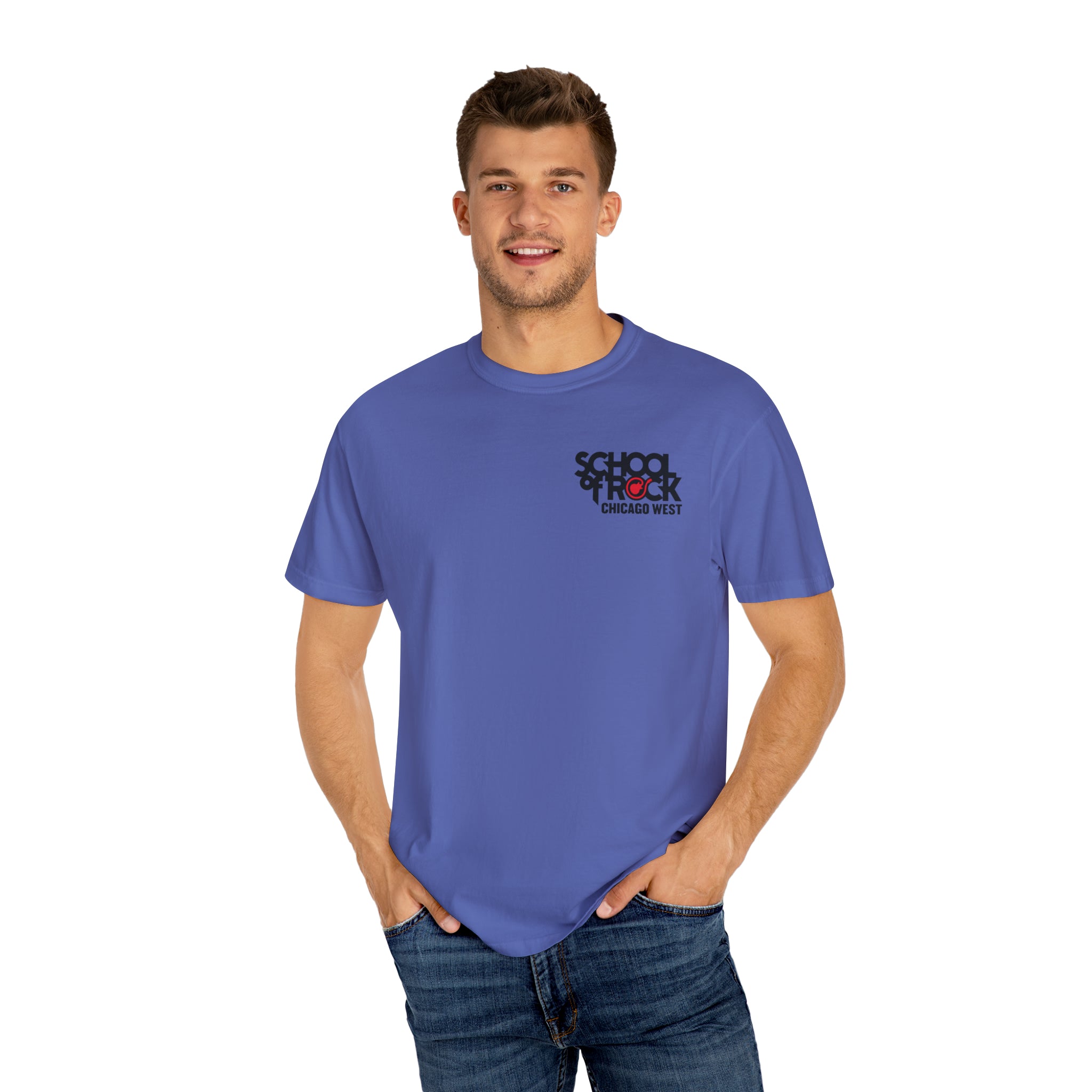 School of Rock Chicago West Comfort Colors Garment Dyed T-shirt