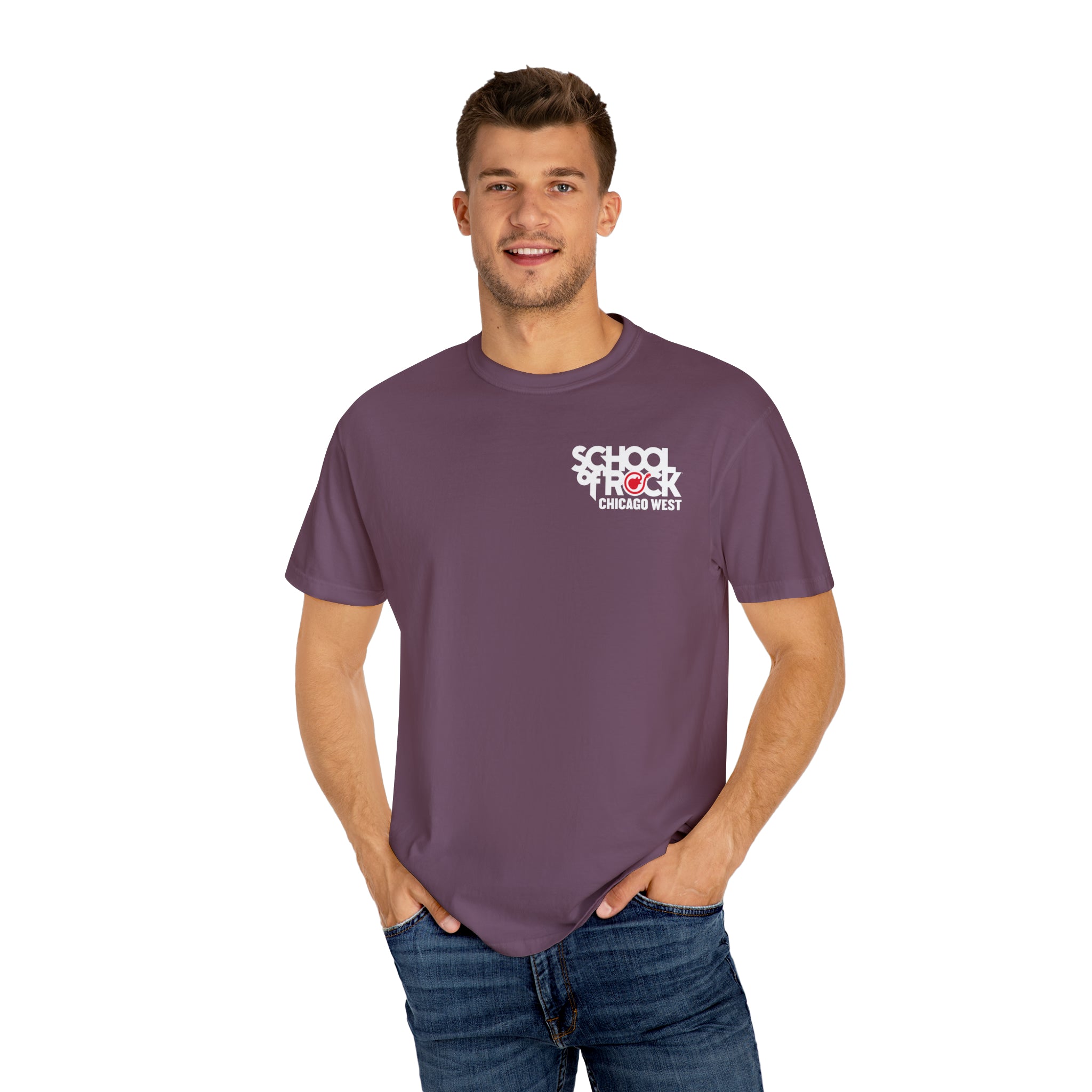 School of Rock Chicago West Comfort Colors Garment Dyed T-shirt