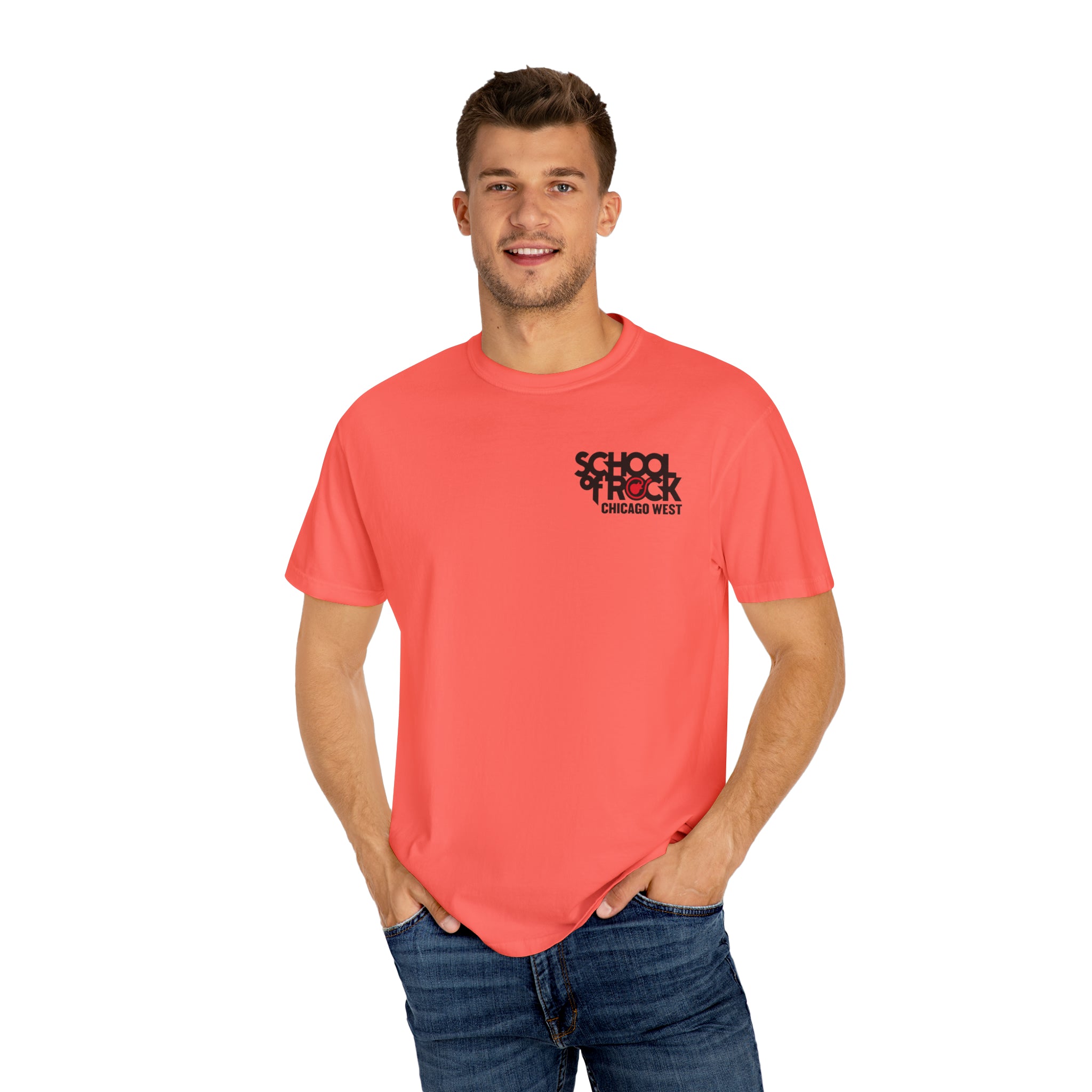 School of Rock Chicago West Comfort Colors Garment Dyed T-shirt