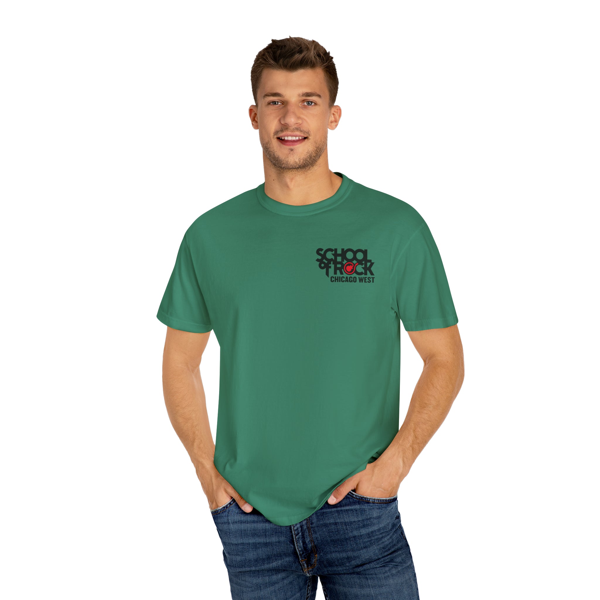 School of Rock Chicago West Comfort Colors Garment Dyed T-shirt