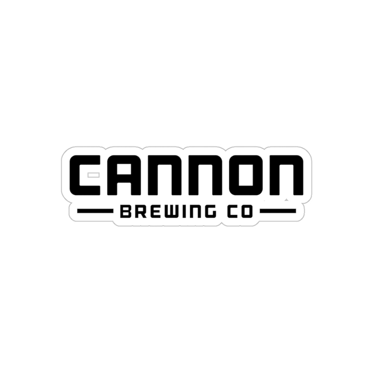 Cannon Brewing Co Transparent Outdoor Sticker, Die-Cut, 1pcs