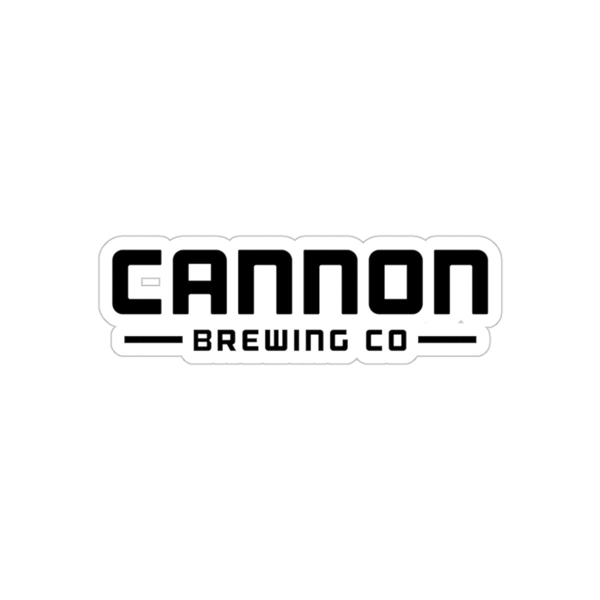 Cannon Brewing Co Transparent Outdoor Sticker, Die-Cut, 1pcs