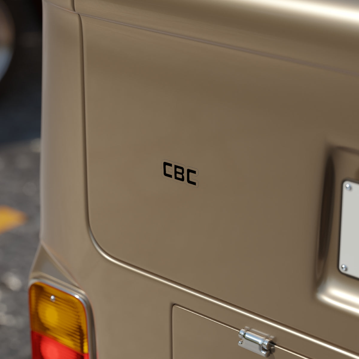 CBC Transparent Outdoor Stickern Die-Cut, 1pcs