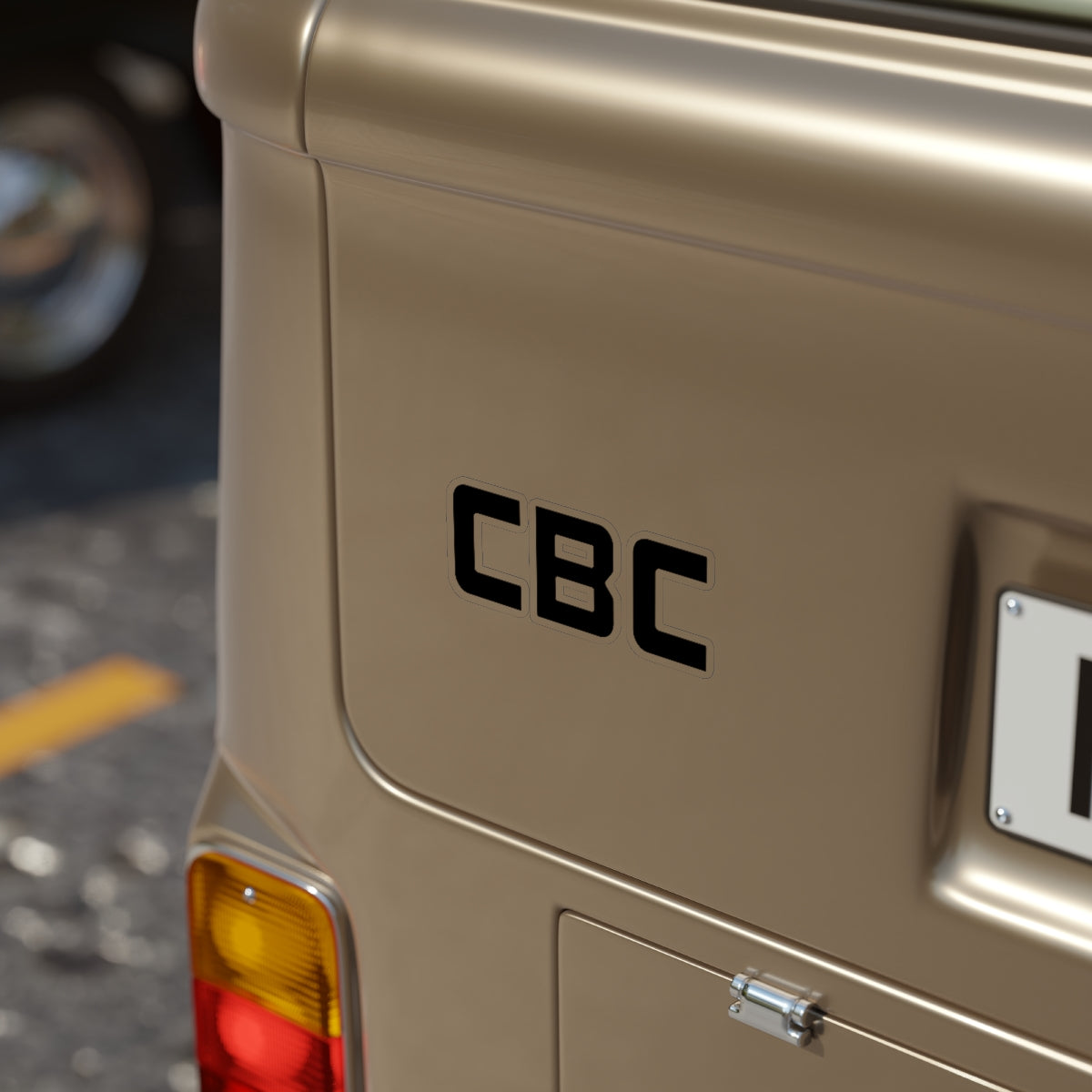 CBC Transparent Outdoor Stickern Die-Cut, 1pcs