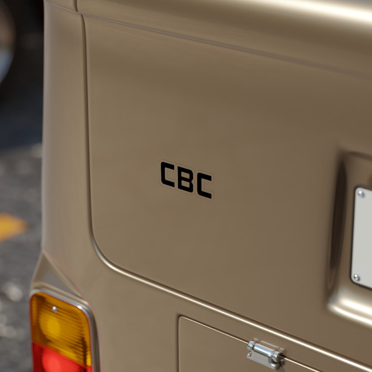 CBC Transparent Outdoor Stickern Die-Cut, 1pcs