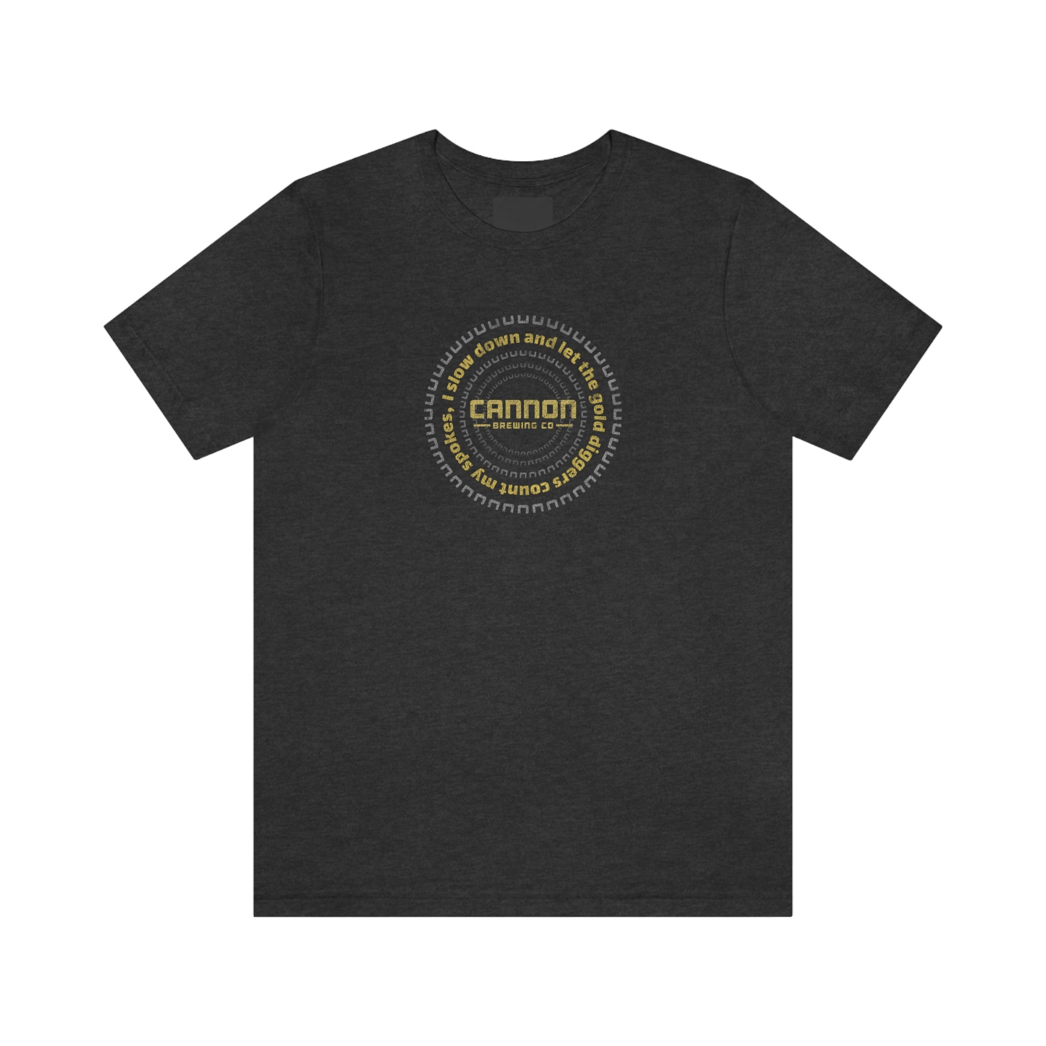 Gold Diggers Count My Spokes Cannon Brewing 100% cotton Bella