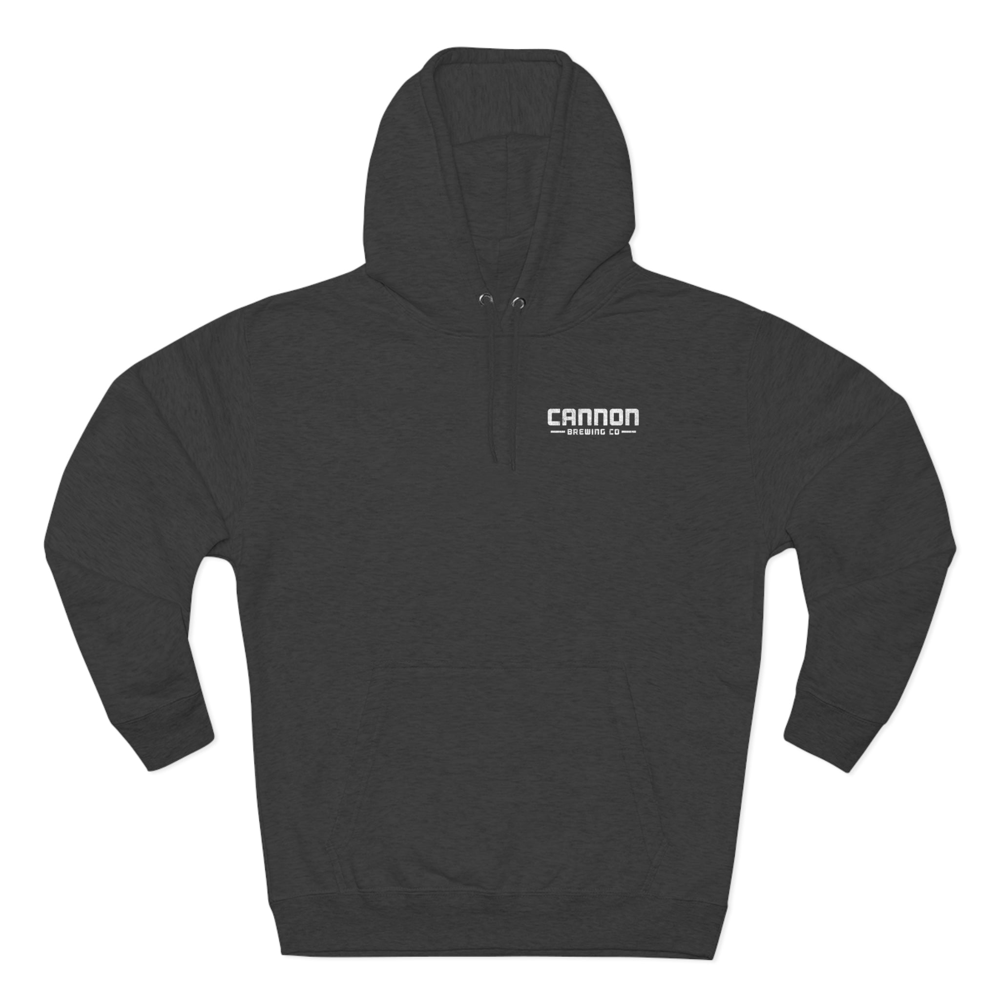 Cannon - white on dark or gray on white - 80% cotton medium-heavy pullover hoodie