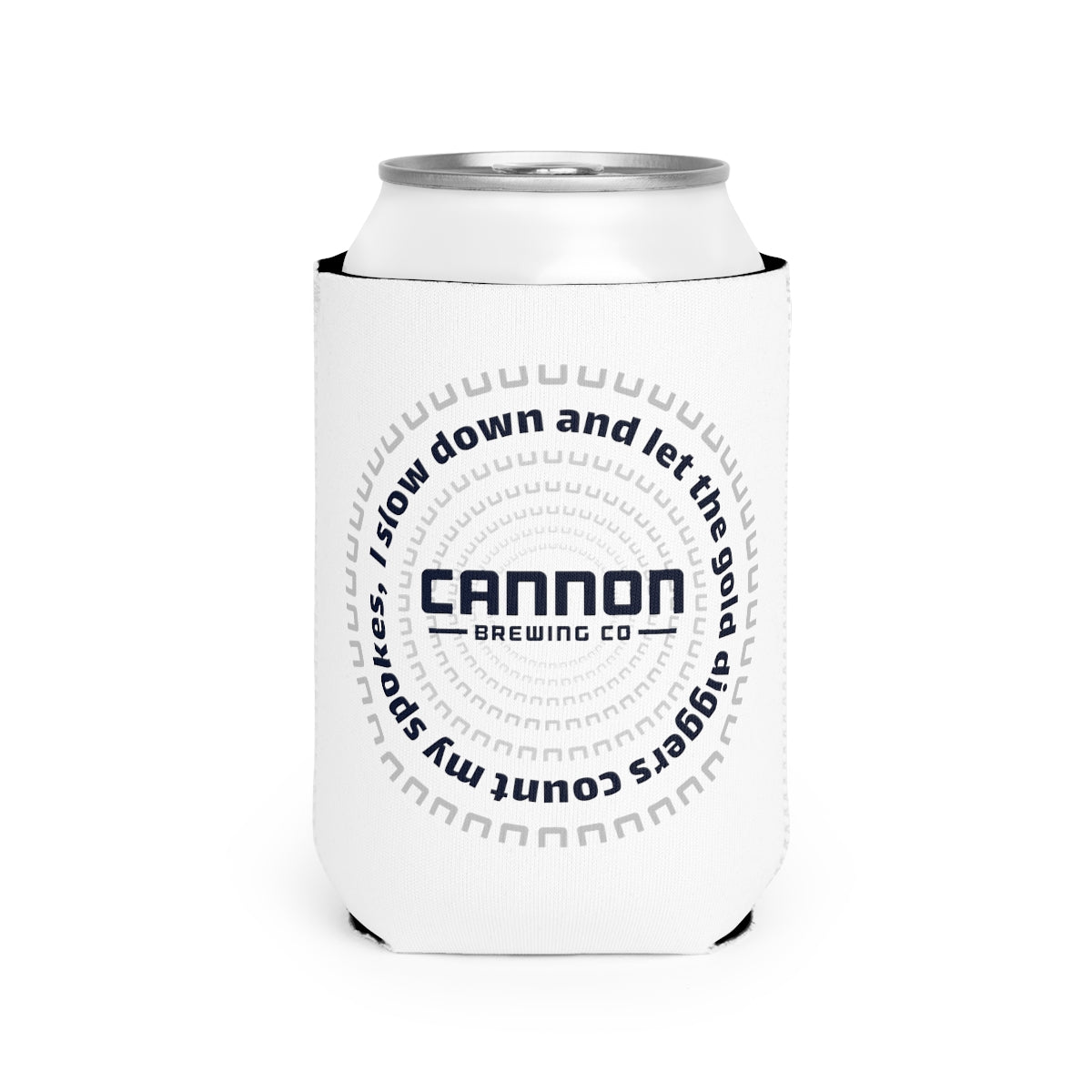 Can Cooler Sleeve on white