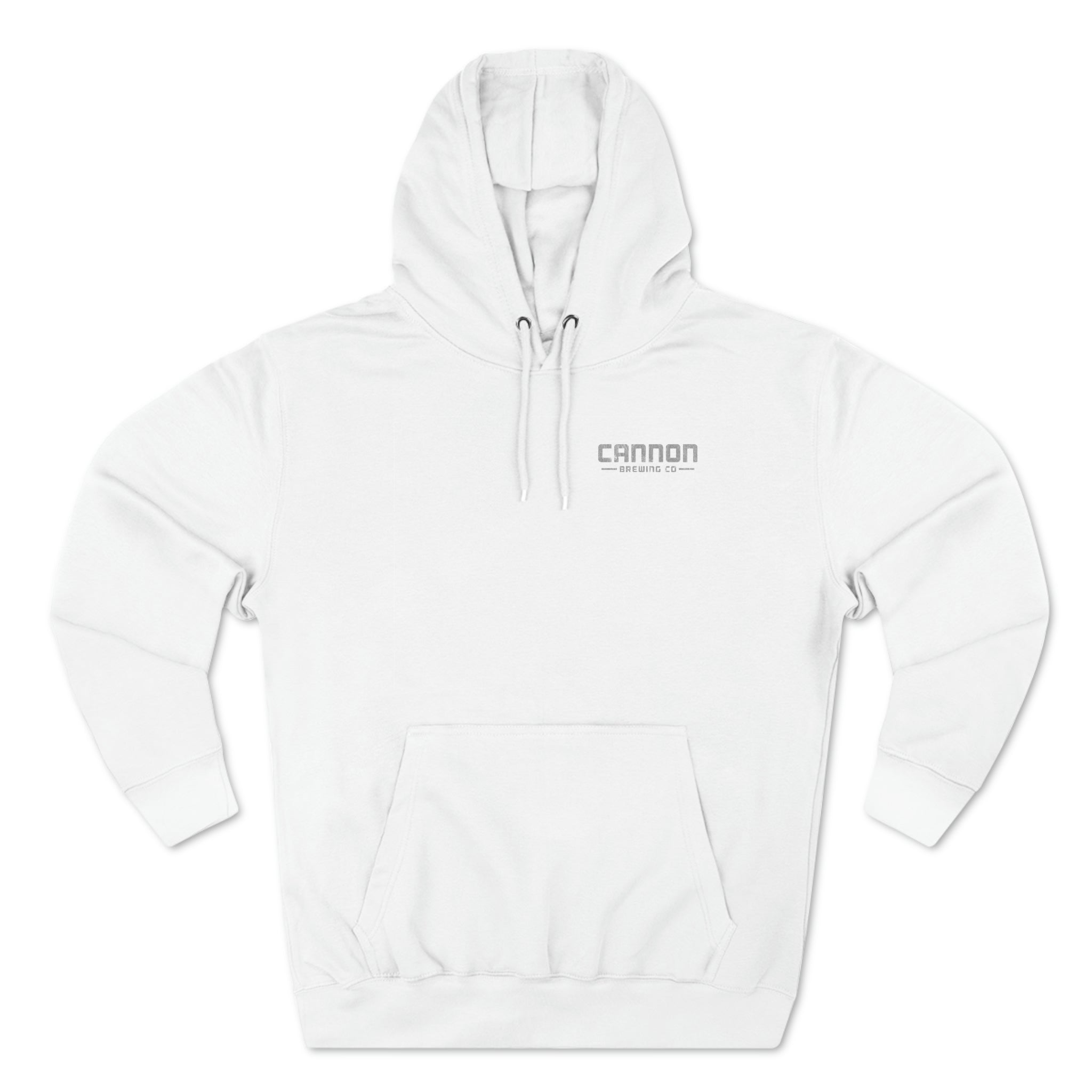 Cannon - white on dark or gray on white - 80% cotton medium-heavy pullover hoodie