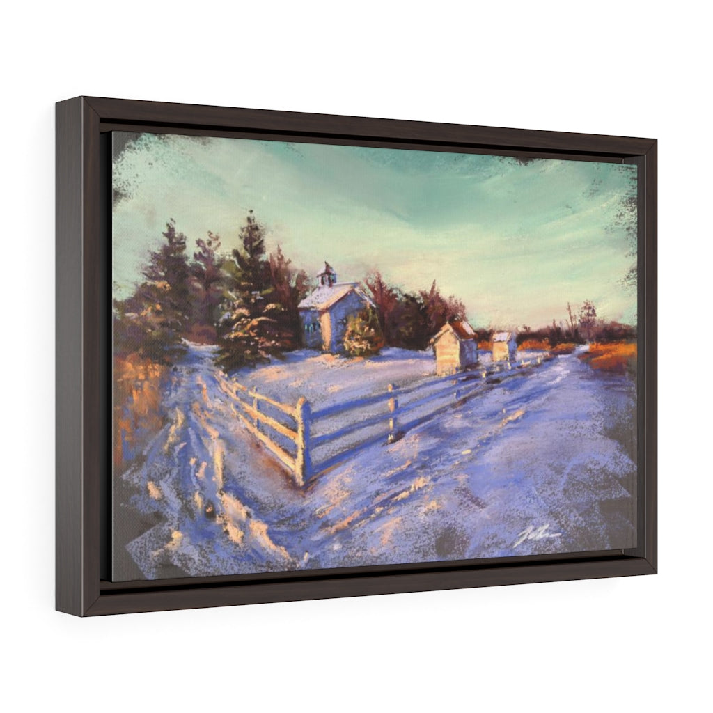 Pioneer Sholes Schoolhouse 1872 Pastel Painting