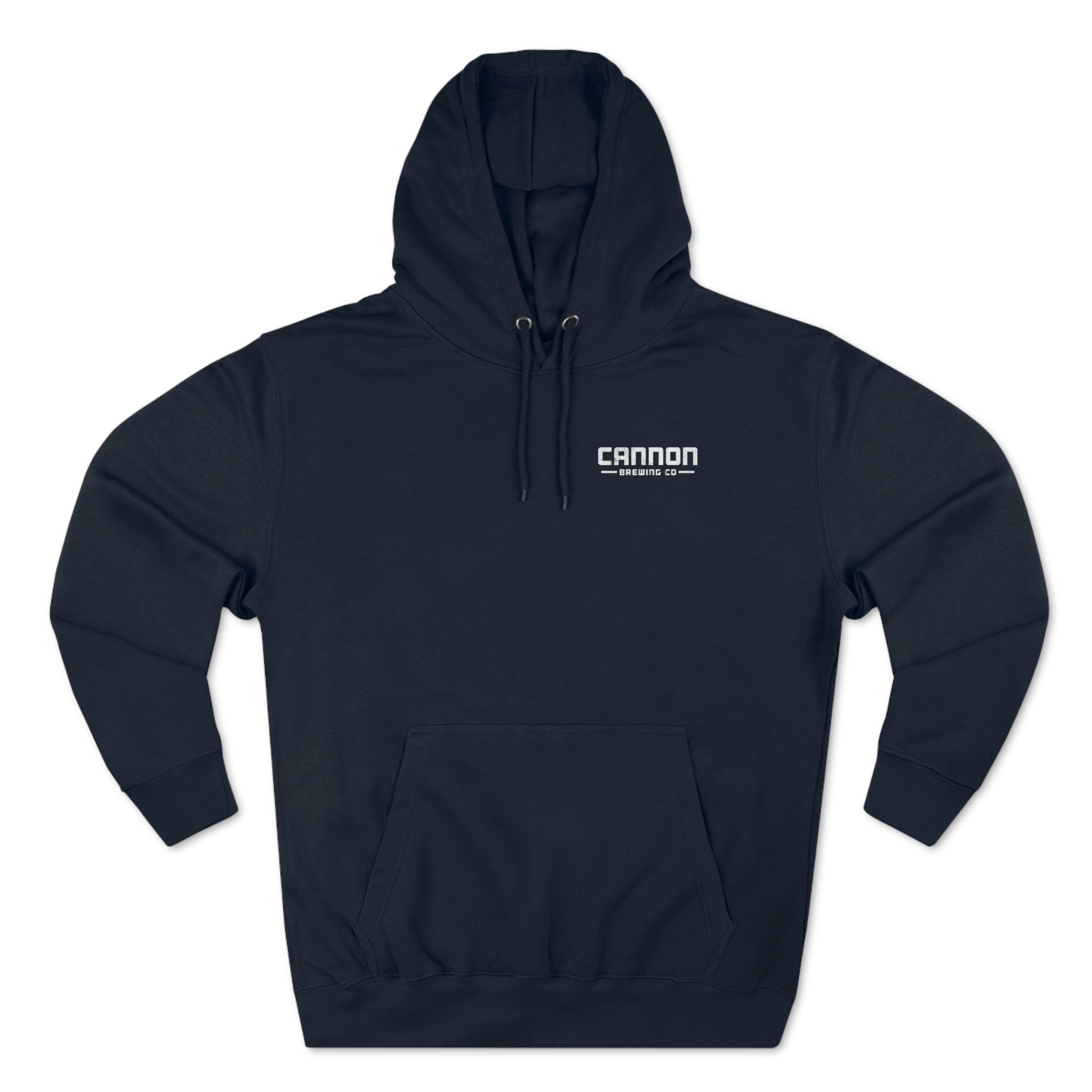 Cannon - white on dark or gray on white - 80% cotton medium-heavy pullover hoodie