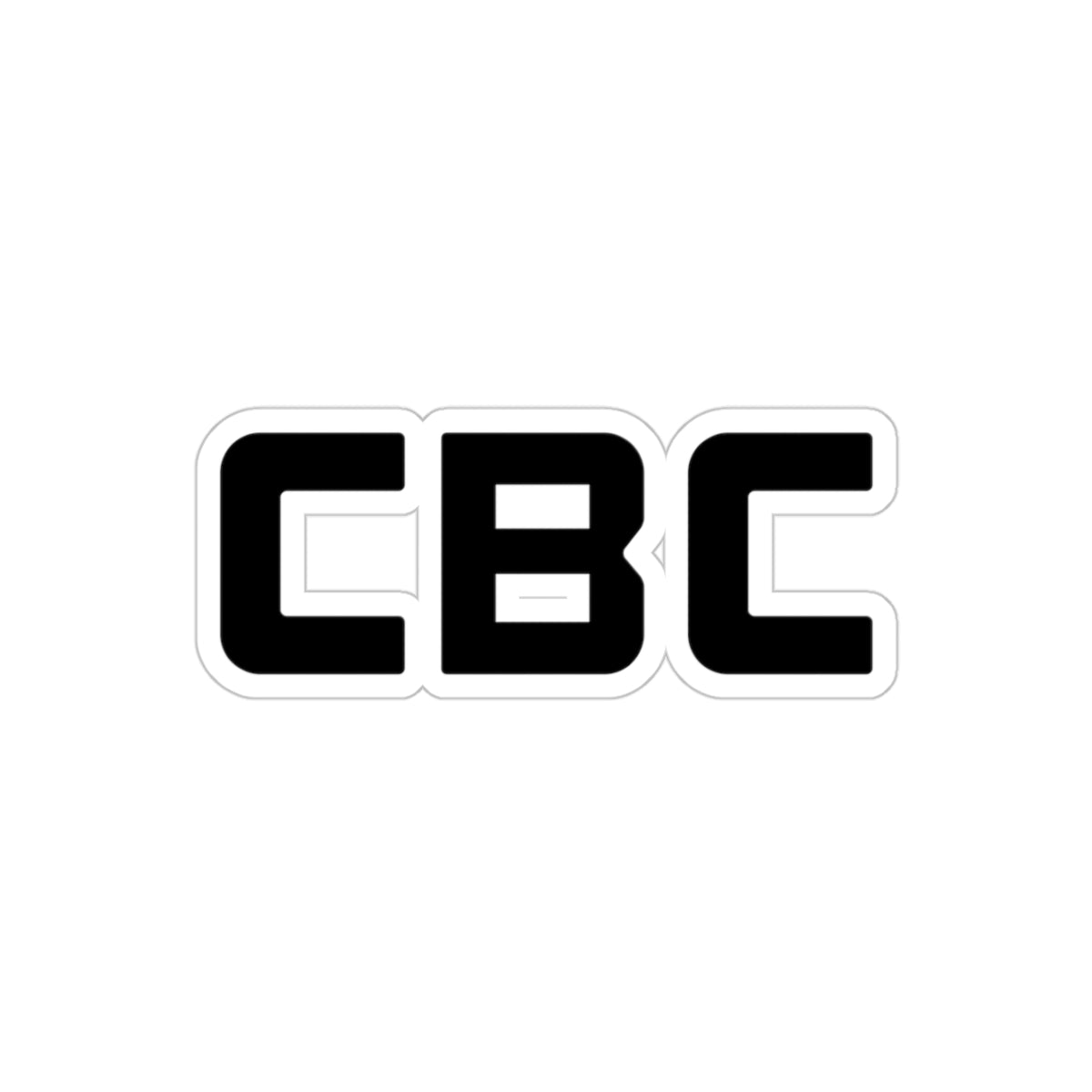 CBC Transparent Outdoor Stickern Die-Cut, 1pcs