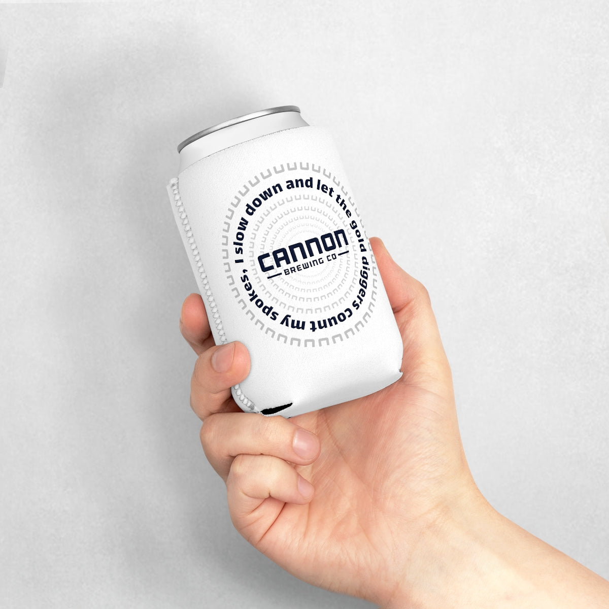 Can Cooler Sleeve on white