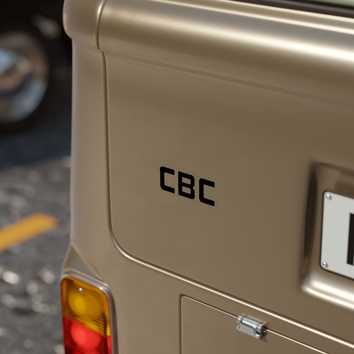 CBC Transparent Outdoor Stickern Die-Cut, 1pcs
