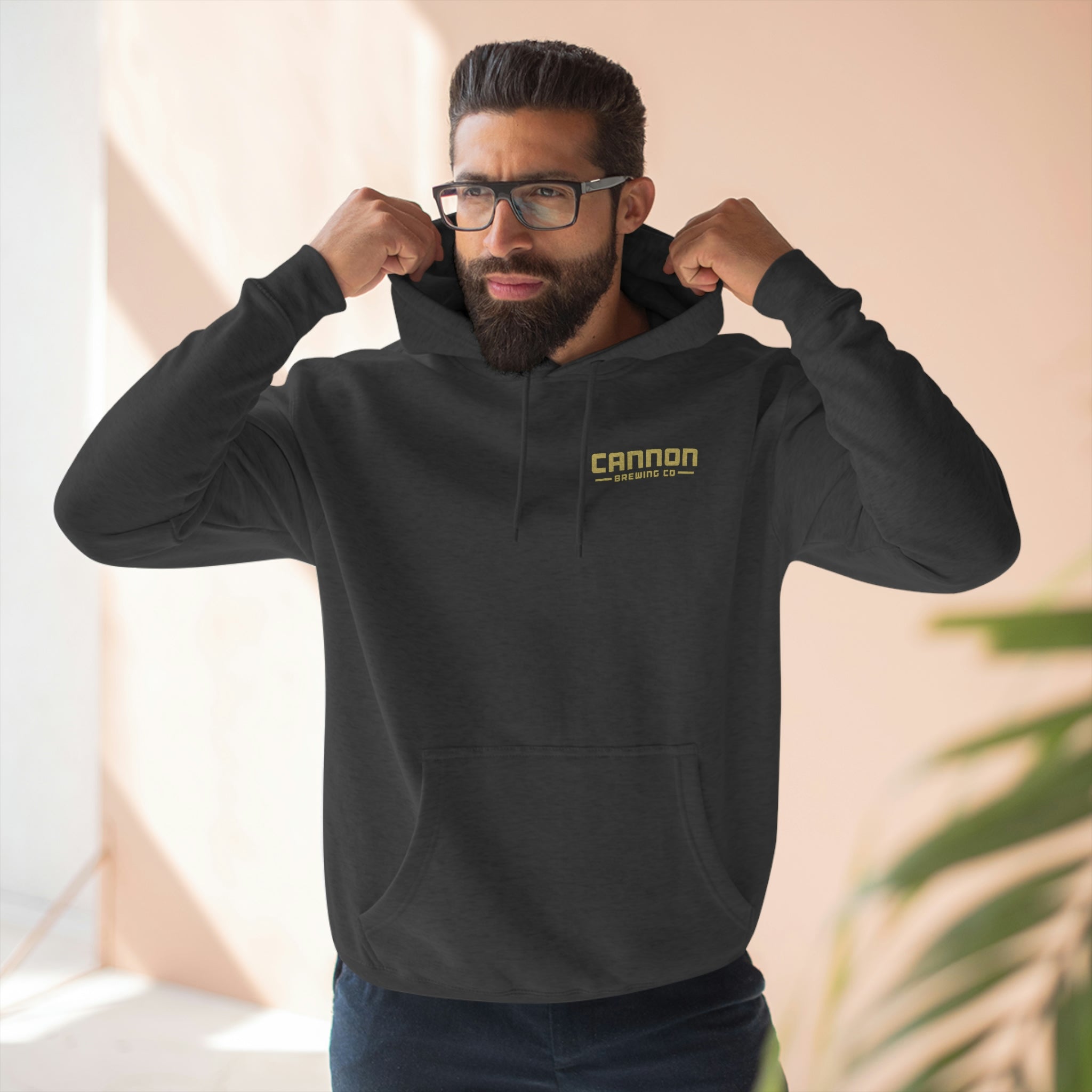 Cannon Logo Gold 80% cotton medium-heavy Pullover Hoodie