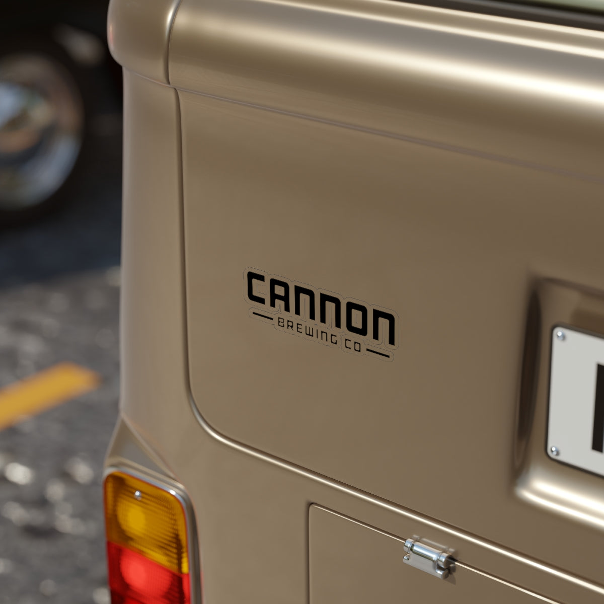 Cannon Brewing Co Transparent Outdoor Sticker, Die-Cut, 1pcs