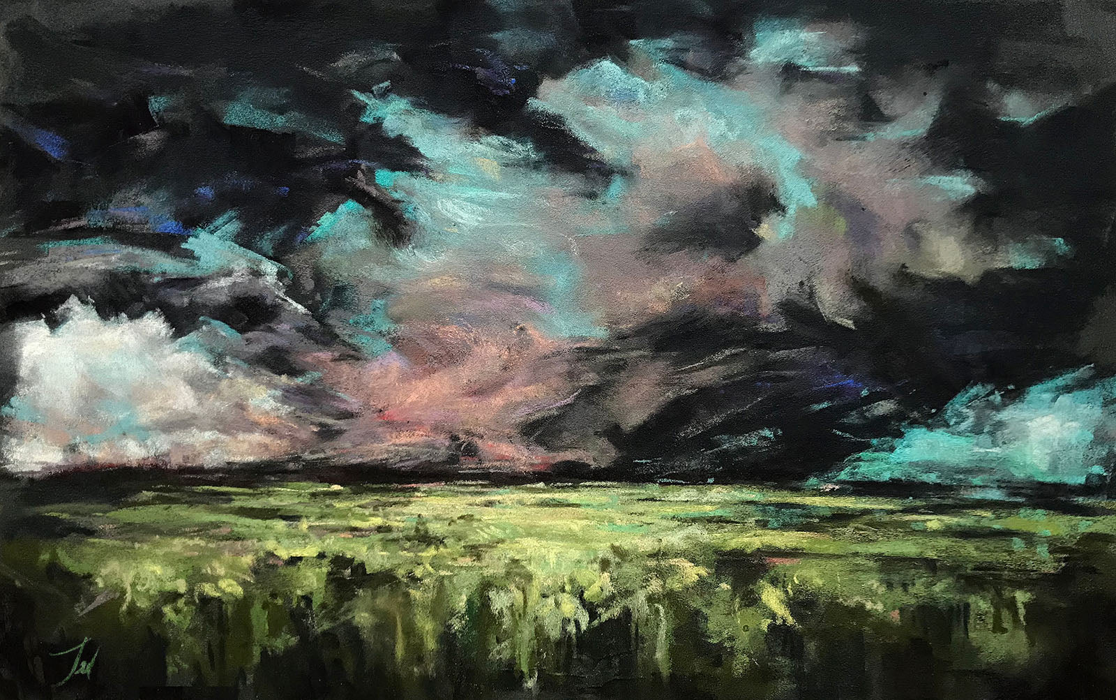 Mississippi Tornado Pastel Painting
